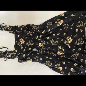 Black flower dress